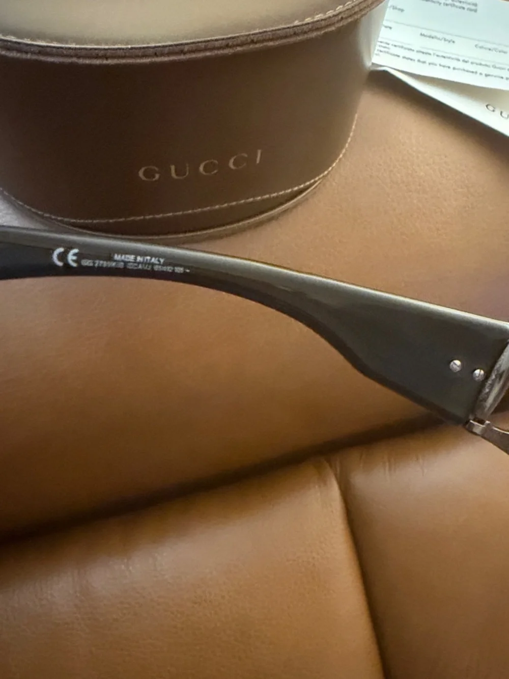 Gucci rimless shield Black Frame Gray Gradient Lens Sunglasses - Picture 9 of 16